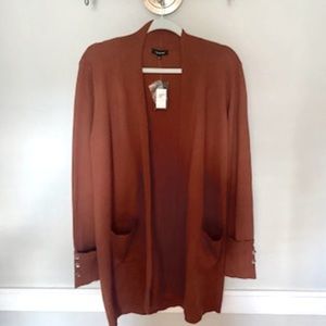 NWT Verve Ami Long Cardigan - Brown - Size Large